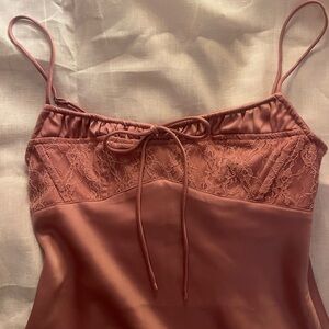 Urban Outfitters Perrie Lace-inset Slip Dress